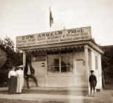 Angels kiosk i hörnet Allévägen/Havsbadsvägen. Byggdes 1908, revs 1987